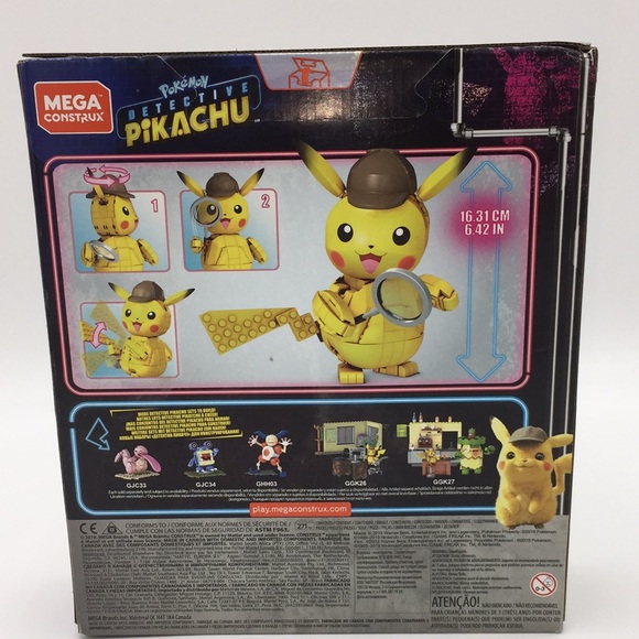 Pokemon Detective Pikachu 271 Pieces Building Block Set Mega Construx - Picture 5 of 9